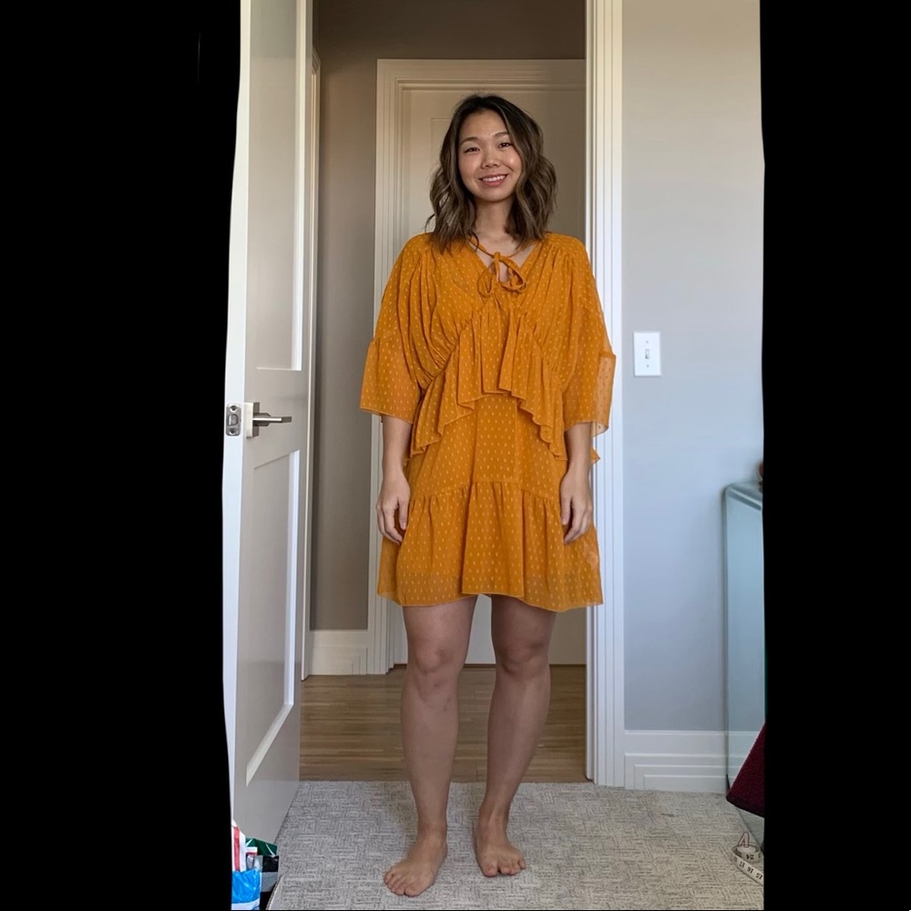 Missguided Flowy Dress with Slip